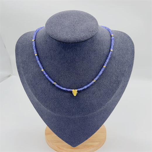 Xuanyong Natural Gem Tanzanite Christmas Atmosphere Small Hazelnut Pendant Cool and Exquisite Necklace
