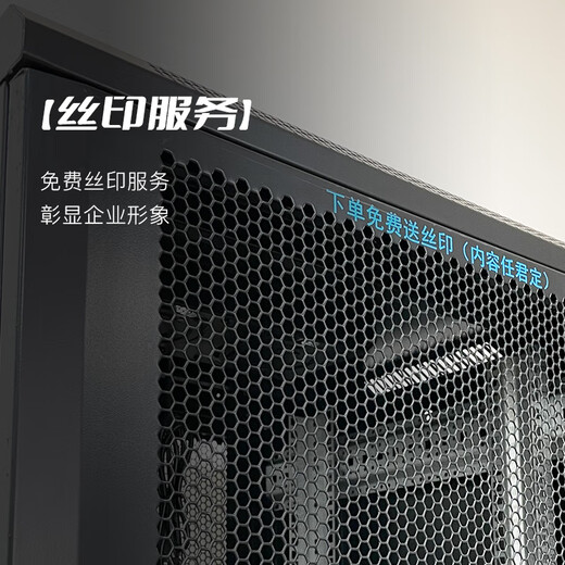 Totem Bodyguard 42U Cabinet G3.6042.EA Thickened Steel 19-inch Server Cabinet Standard Government and Enterprise Project Send Bull 8-Port PDU Free Silk Screen 2 Meters 42U 600 Width * 1000 Depth