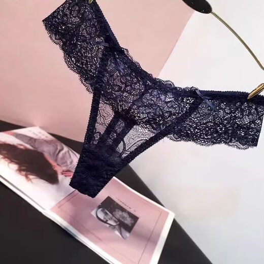 Ultra-thin fat mm plus size sexy lace thong transparent hollow crotchless underwear for women white large size 110-170Jin Jin is equal to 0.5 kg