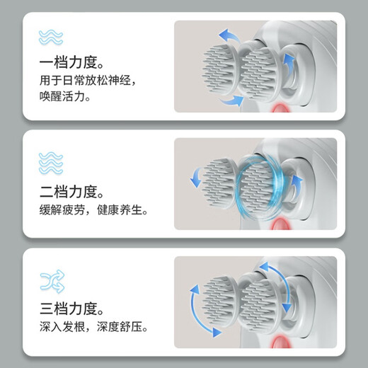 Qi Oh Cat Massage Head Artifact Cat Head Massager Special Electric Automatic Cat Massager for Pets Cat Toy Cat Massager (Pearl White)