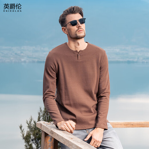ENCEOLON 230G T-shirt à manches longues en velours long en velours