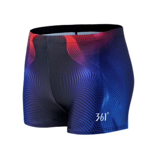 361 men's swimming trunks flat corner professional sports swimming trunks men's adult large size loose swimming equipment to soak in hot spring 4141 black 2XL (suggested weight: 75kg-85kg)
