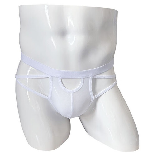 Men's new sexy thong sexy underwear mesh transparent buttocks fat gay gay black 100-170Jin Jin equal to 0.5kg inner wear