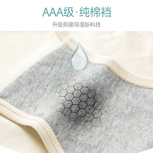 Meiya Ting Ting 3 pares de cintura alta para la cintura para mujeres con el cuerpo de la ropa interior para la ropa interior de la ropa interior de algodón de algodón puro Marcas antibacterianas del algodón delgado estilo de seda de hielo verano
