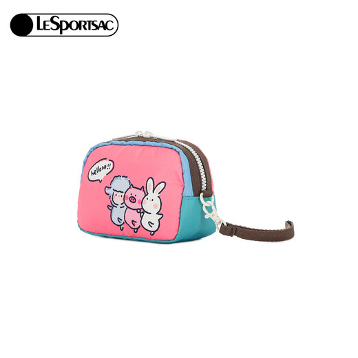 LeSportsac New Lamb Baudelaire Series Childlike Print Walking Coin Purse Clutch Sunny Day Waltz