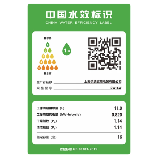 Neifo built-in 16-set large-capacity dishwasher hot air drying stove next-level water-efficiency intelligent layered cleaning 16W (white panel)