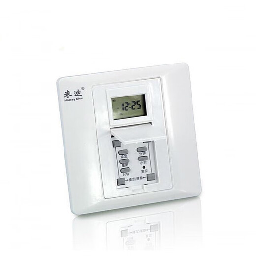 Interruptor de control de tiempo de tipo 86, controlador de tiempo inteligente de pared totalmente automático, temporizador de luz publicitaria de microcomputador, MIDI 724 (cero fuego de fuego) (2200W)