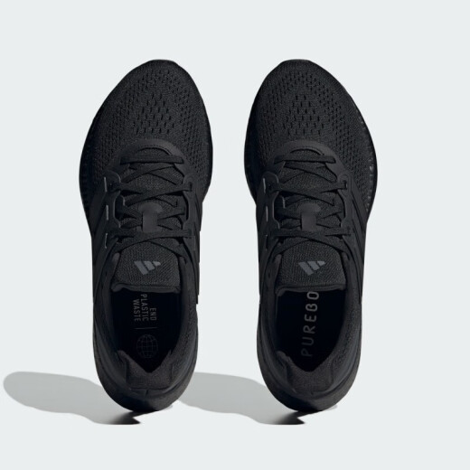 阿迪达斯 （adidas）男鞋春秋新款PUREBOOST23跑步鞋减震网面透气运动鞋 IF4840黑色 42 (260mm)