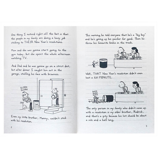 英文原版 小屁孩日记3 Diary of a Wimpy Kid 3: The Last Straw 英文分级阅读章节书桥梁书  9-12岁  课外阅读