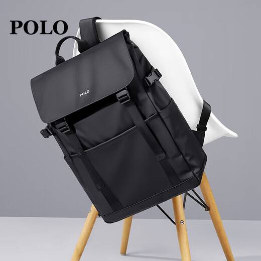 POLO backpack men's travel backpack men's 15.6/16-inch computer bag business trip flip bag lightweight school bag