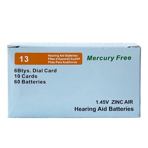 AACDA ZHILI YINYUE Battery A13 / A10 / A312 / A675 Batterie 1,45 V Aide auditive Special Zinc Air Butter Batterie Long Sound Long Sound 13D (One Disk)