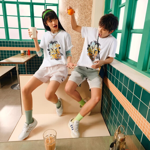阿迪达斯NEO男女运动短袖T恤 IP3884&IP3885&IP3887 IP3884 XS