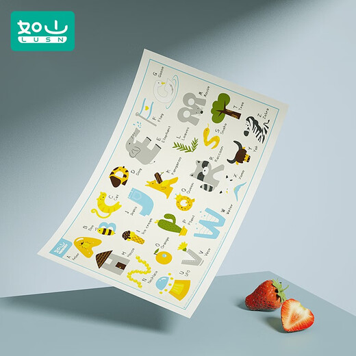 Rushan Baby Disposable Placemat Children Portable Eating Waterproof Dirty Tablecloth Free Tablemat Pack 10 Pieces Letter Style