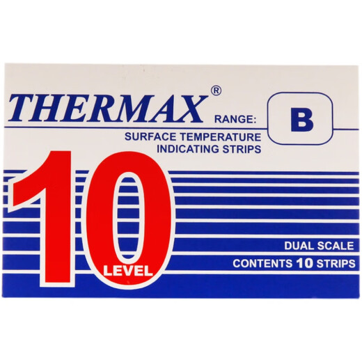 
Thermax temperature measuring paper Thermax temperature test paper High temperature change irreversible 5 grids 8 grids 10 grids 5 grids Reversible 0-5010 pieces/book (can be repeated