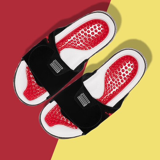 Тапочки Nike (NIKE) мужская обувь весенняя спортивная обувь JORDAN на открытом воздухе шлепанцы на липучке пляжная обувь повседневная обувь сандалии DD0234-100/черно-белый контрастный цвет/менеджер магазина горячая рекомендация 45
