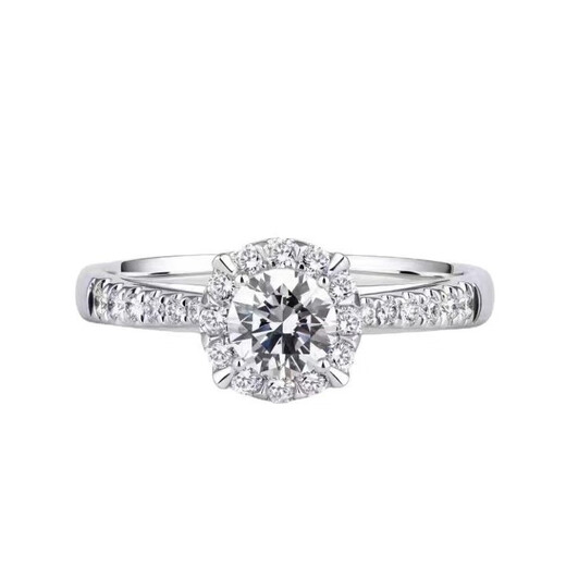 MZMZ platinum ring actress Xingwei pt950 moissanite white gold engagement diamond ring Double Eleven birthday gift for girlfriend light luxury model-Xingwei moissanite diamond female