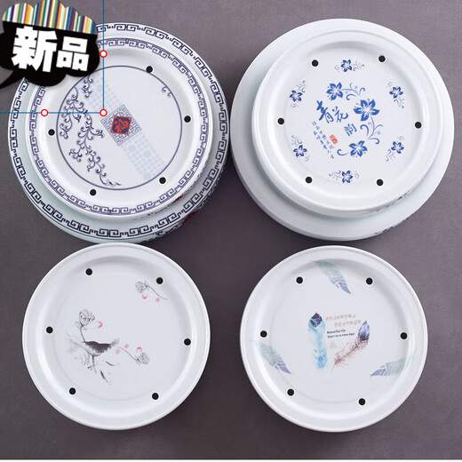 Chaoshan Kung Fu tea set with tea tray, household round ceramic white porcelain teapot and cup modern simple small set 10-inch blue and white luxury set