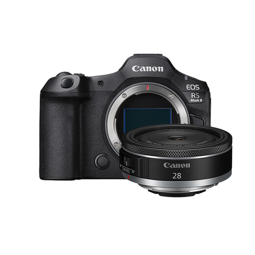 Canon r5 second generation full-frame professional mirrorless camera EOS R5 Mark II 8K video professional camera vlog shooting r52 flagship digital camera R5 second generation stand-alone + RF 28 2.8 portrait biscuit head Package four Free upgrade package five Save 800