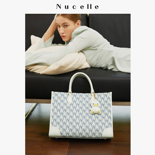 
NUCELLE Black Duck Tote Bag 2025 New Large Capacity Shoulder Bag Work Commuter Handbag Birthday Gift