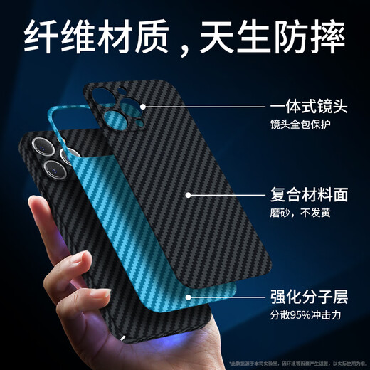 Gullfoss Apple 16Pro Mobiltelefonhülle Apple 16Promax Schutzhülle Apple 16/16plus Carbon-Löschfaserfaser-Muster Full-inclusive 5G Anti-Fall-Leder-Hülle Ultra-dünn Kevlar Anti-Fall-Fall-Hülle schwarz [angepasstes Modell | dünnes Gefühl] Kohlefasermuster Apfel 16pro