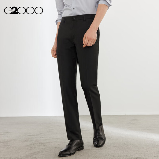 G20002025 Spring and Summer Shopping Mall same antistatic machine washable and easy to care for crisp formal suits Black 31