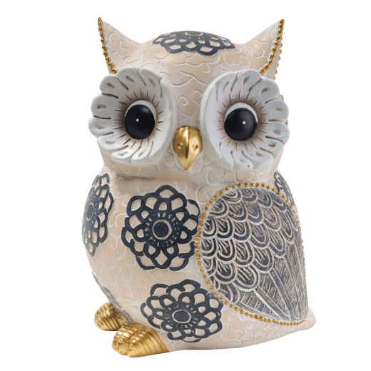 Night Cy Owl Resin Craft Ornnaments Nordic Simple Swink Bedroom Estudio Decoración Regalo Regalo Regalo Creative Resin Ornaments BS1047