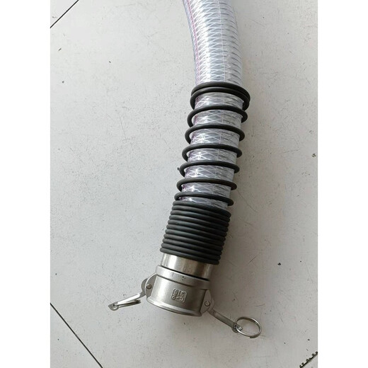 Transparent rubber tube with steel wire and wire layer + 2 single-handle quick-fit connectors 2 inches 7 meters/piece Transparent hose silicone hose silicone rubber tube unit delivery period 15 days 15 days