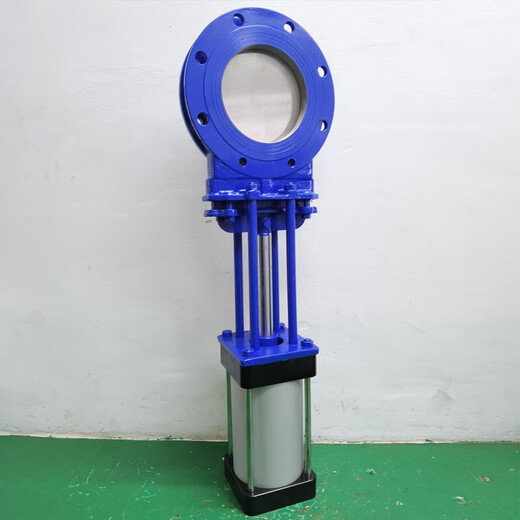 
Jingxinda pneumatic knife gate valve dn300 plug plate valve slurry polyurethane wear-resistant ceramic gate valve PZ673H DN500 [cast steel]