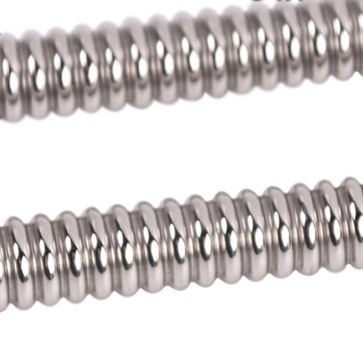 Hasdick 60cm electric water heater bellows 304 stainless steel water inlet hose 4 points water supply pipe (304 pipe + 304 cap) HK-614