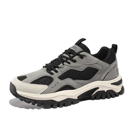 Camel (CAMEL) hiking shoes new sports breathable mesh anti-slip anti-collision wear-resistant shock-absorbing outdoor hiking shoes A11303O6291, white/light pink, women's model 36