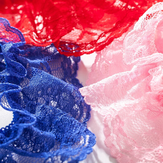 Sexy lingerie panties, perverted passion lace crotchless thong massage pearl female sexy pajamas transparent see-through red (extremely tempting pure desire SM couple queen's