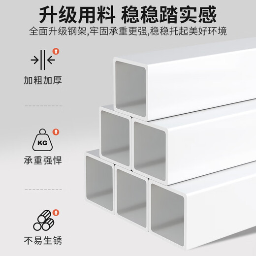 Yumei Times Desk Bedroom Student Study Writing Study Desk Cream Style Home Simple Desktop Computer Desk Office Desk With Bookshelf-Cream White-100cm