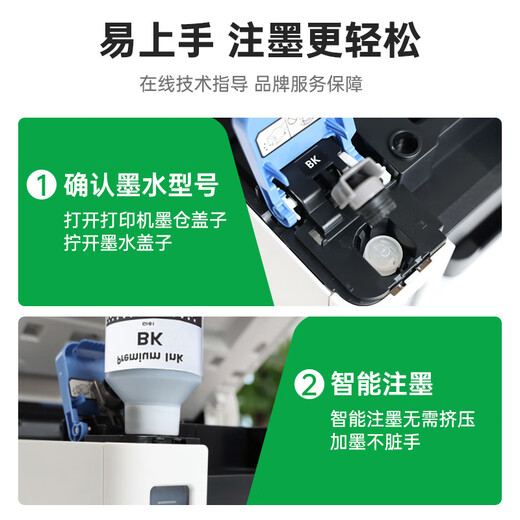绿格适用佳能GI-81墨水G3880 G1830 G4880 G4870 G4891四色打印机连供墨水 GI-81 洋红色M墨水-70ML