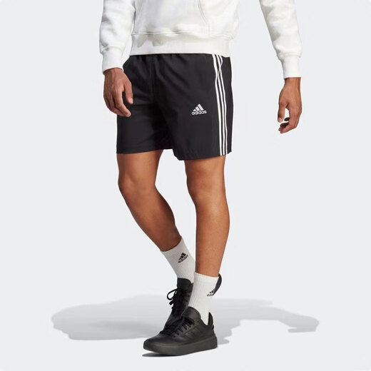
Adidas men's shorts 2025 spring and summer Dt Sho sports pants quick-drying comfortable breathable casual ice silk five-point pants GK9557 IC1484/quick-drying/black classic three-stripe M
