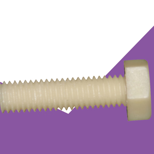 Vis en plastique à haute résistance XMSJ M3-M6 Nylon et fibres de verre Boulons hexagonaux extérieurs vis extérieurs des vis de nylon hexagonal M4 * 12200 pièces