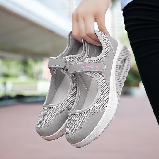 Western Region Kamel (Vancamel) Weiße Krankenschwester Schuhe Frauenschuhe Sommer Mesh hohl atmungsaktiv