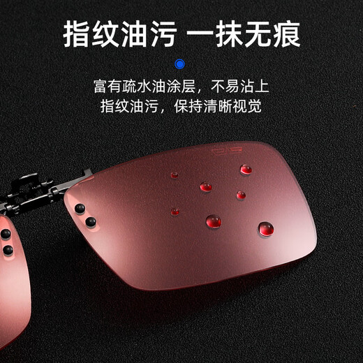 CAPONI polarized professional fishing clip high-definition viewing sunglasses men's ultra-light sunglasses anti-UV waterproof surface phosphorescent