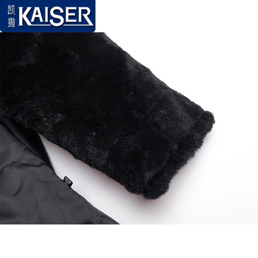 
Kaiser (KAISER) mink fur coat parka nickerdress men mink fur one-piece coat business administrative coat men black sable marten inner liner 170/L suitable for weight 110-130Jin [Jin equals 0.5 kg]