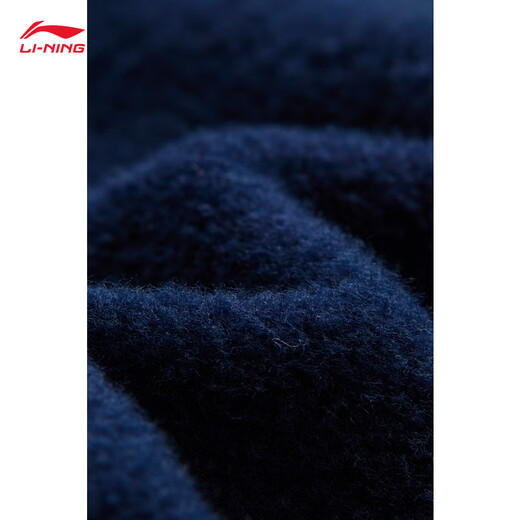 
[95% new] Li Ning [same style as Xiao Zhan] Fleece-filled warm sweatshirt for men's autumn and winter new simple and versatile sports top AWDU679