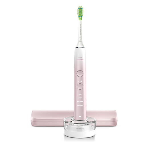 
Philips (PHILIPS) electric toothbrush diamond 9 series visual teeth cleaning magnetic levitation power micro-soaking water flow adult-dentist recommendation for boyfriend and girlfriend birthday gift HX9911 cherry blossom powder