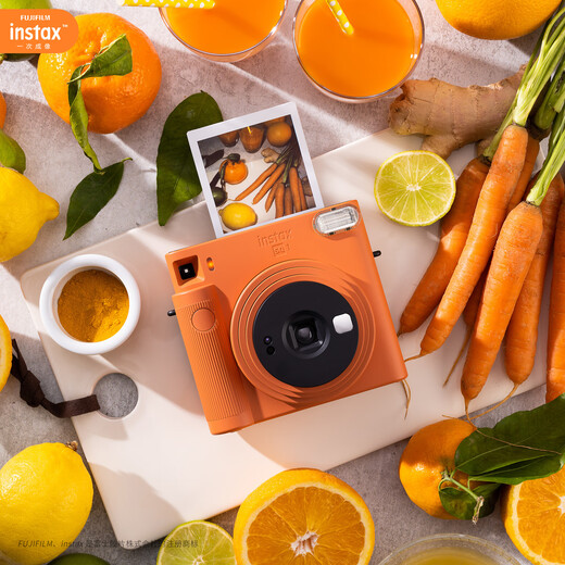 INSTAX Fuji instax instant camera SQUARE SQ1 ocher orange