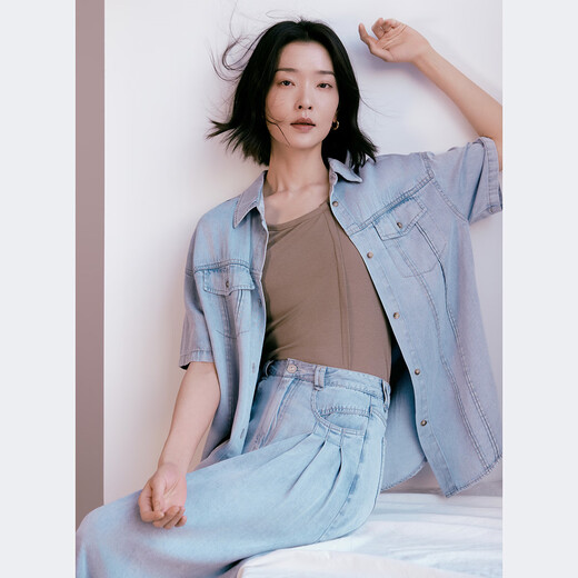 对白【杜鹃同款】简约休闲针织背心女2025夏季新款内搭打底衫上衣 摩卡咖 S