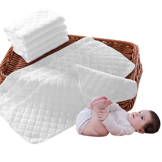 
Plaid bear baby diapers in spring and summer breathable water-absorbing diapers washable urine pads baby diapers cloth summer newborn meson cloth 10 pieces (nine layers thickened) 46cmX17cm