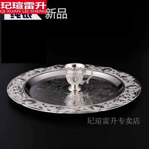 Qixuan waterware and wineware, silver-plated wineware, white wine glasses, eight-piece set, silver flask, small wine glasses, home delivery, silver-plated wineware, eight-piece set