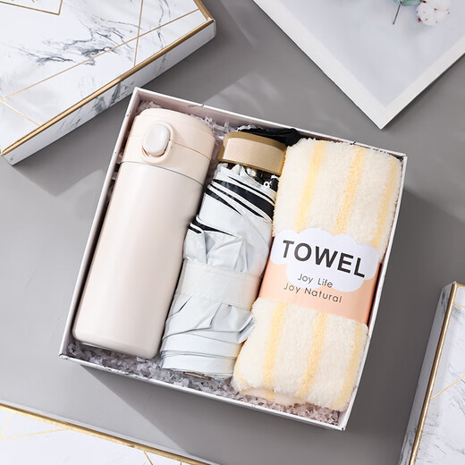 Tangbei Doctor's Day gift souvenir gift practical small gift summer cool business company team building employee entry gift thermos cup + data cable + stand souvenir gift box