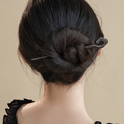 Chimera (CHIMERA) ancient style hairpin Xiangyun sandalwood hair plate on the back of the head ethnic style cheongsam Hanfu headdress girl birthday gift