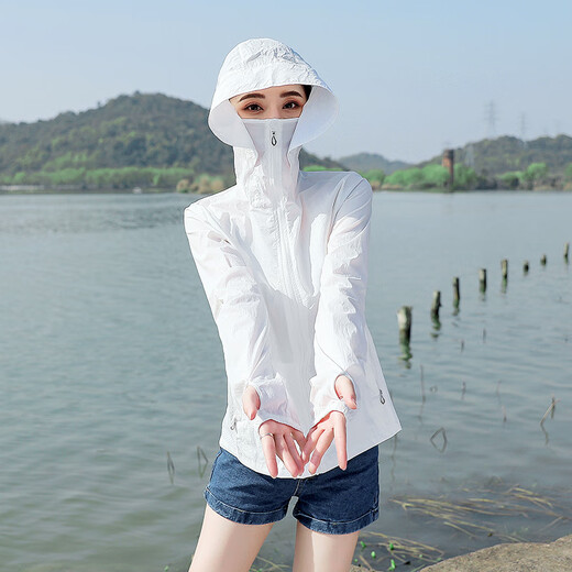 Woodpecker (TUCANO) outdoor cycling and fishing sun protection clothing for women summer 2023 new ice silk breathable thin sun protection clothing with UV protection pink L (recommended 100-115 Jin Jin equals 0.5 kg)