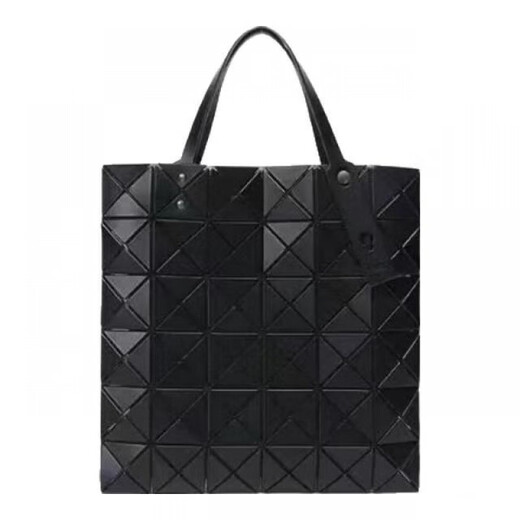 三宅一生（ISSEY MIYAKE）Matte六格哑光大容量PVC托特包Tote包购物手提单肩包七夕礼物 浅灰色BB06-AG683