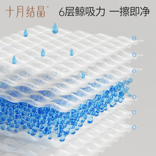 October crystal baby gauze square handkerchief 6 layers 6 pack pure cotton saliva towel super soft and washable roaming plan 25*25