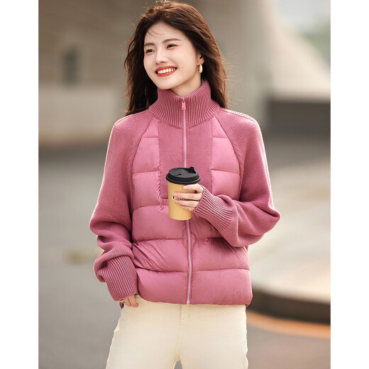Demana Rouge Beauty Series Winter Simple Stand Collar High Warm 90 Duck Down Down Jacket Women's Short Lady's Jacket